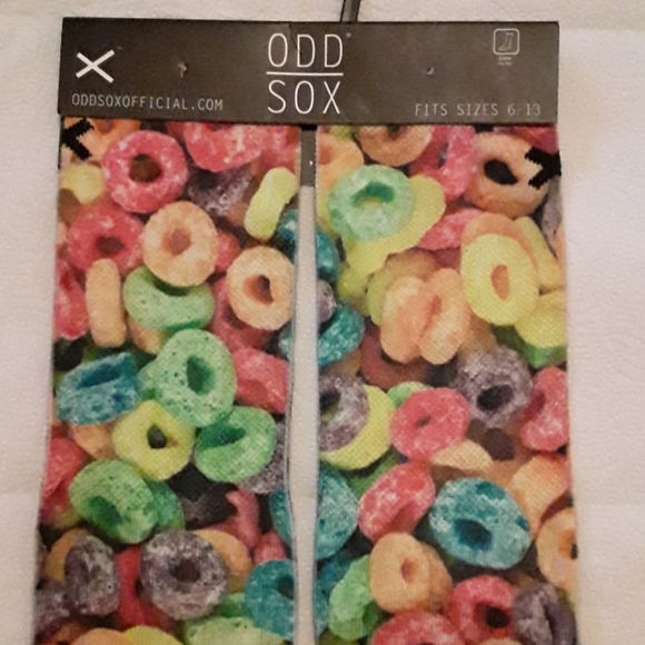 Fruit Loops cereal crew socks - Picture 1 of 2